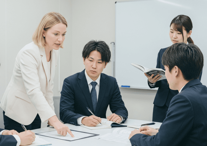 英会話研修の様子